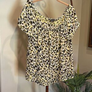 Silk Animal Print Blouse